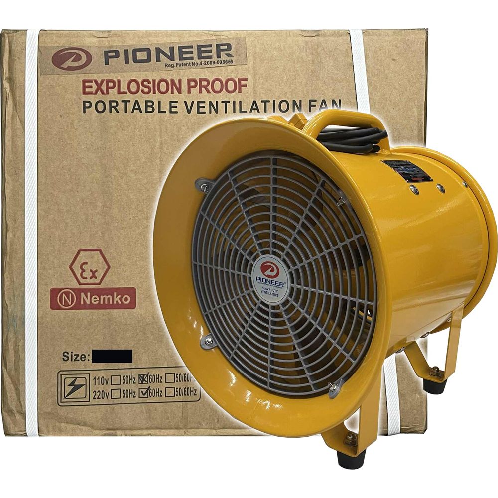 Pioneer Explosion Proof Air Ventilator Fan and Flexible Duct | Pioneer by KHM Megatools Corp. Pioneer Explosion Proof Air Ventilator Fan and Flexible Duct | Pioneer by KHM Megatools Corp.